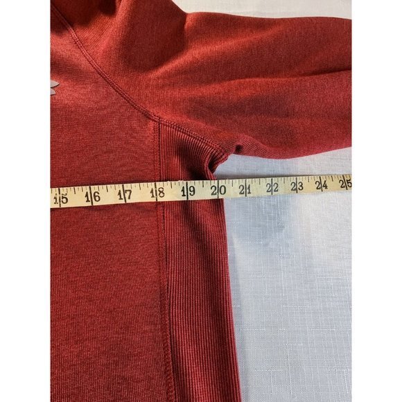 Under Armour ColdGear Storm Pullover Mens Small Loose Burgundy 1/2‎ Zip - Picture 10 of 14